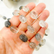 Gold Stone wire chain